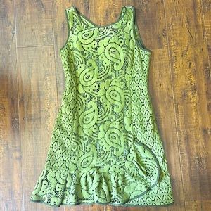 Nanette Lepore Dress Size 6 Olive Green color